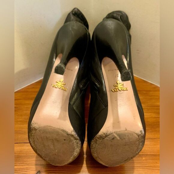 Prada Peep Toe Platform Bootie EU37 - Picture 7 of 12